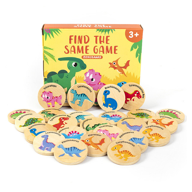 Jogo da memória do dinossauro jogos educativos para crianças jogo
